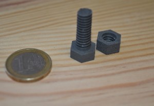 Pièces imprimées avec le filament acier inoxydable