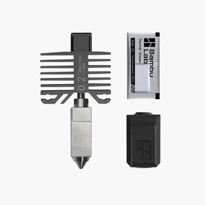Hotend with stainless steel nozzle 0.2mm