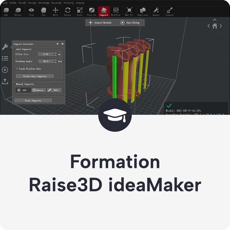 Formation Raise3D ideaMaker (3 heures)