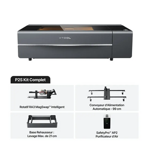 xTool P2S 55W - Pack deluxe