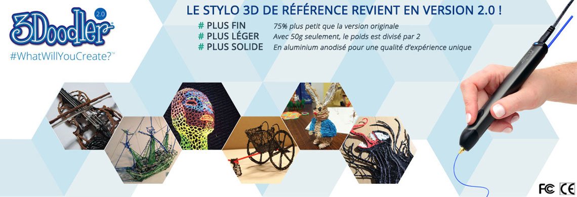 Stylo 3D 3Doodler 2.0 présentation